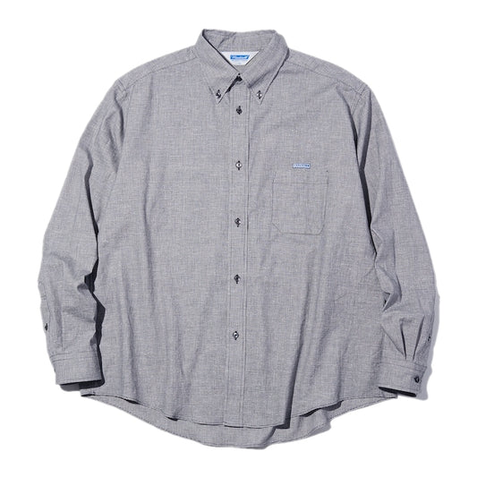 RADIALL L/Sシャツ INTEGRA B.D.  COLLARED SHIRT L/S ブラック 商品画像 正面