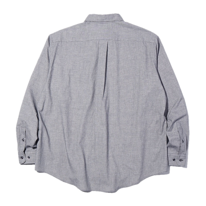 RADIALL L/Sシャツ INTEGRA B.D.  COLLARED SHIRT L/S ブラック 商品画像 背面