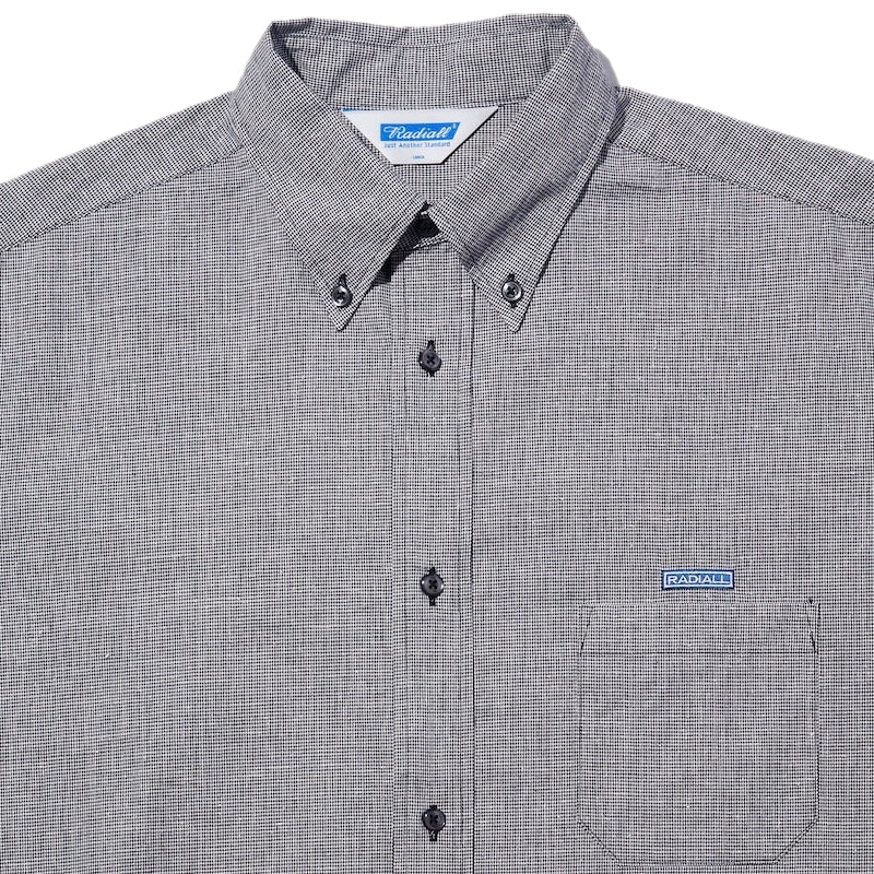 RADIALL L/Sシャツ INTEGRA B.D.  COLLARED SHIRT L/S ブラック 商品画像 クローズアップ