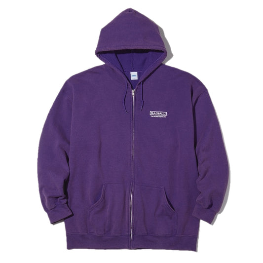 RADIALL ジップパーカー SUPPLY ZIP UP HOODIE パープル 商品画像 正面