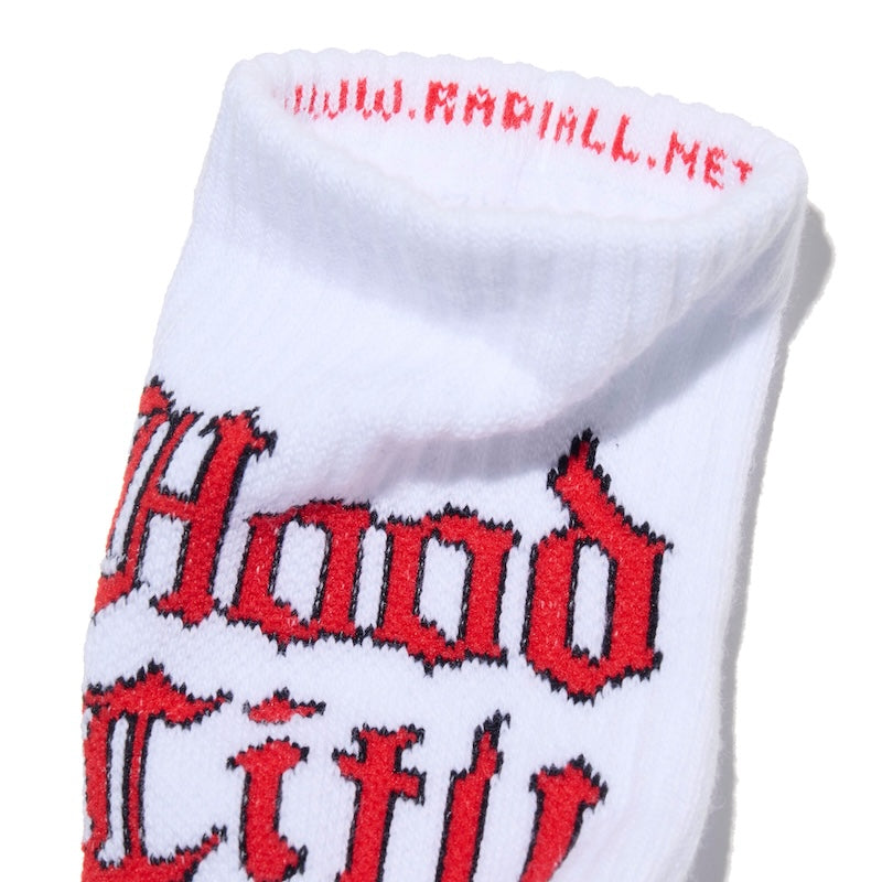 RADIALL ソックス HOOD CITY 1PAC SOX MID ホワイト 商品画像 クローズアップ 2