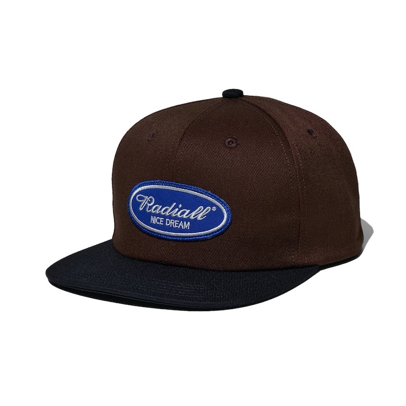 RADIALL キャップ WHEEL UNITE BASEBALL CAP ブラウン/ブラック 商品画像 正面