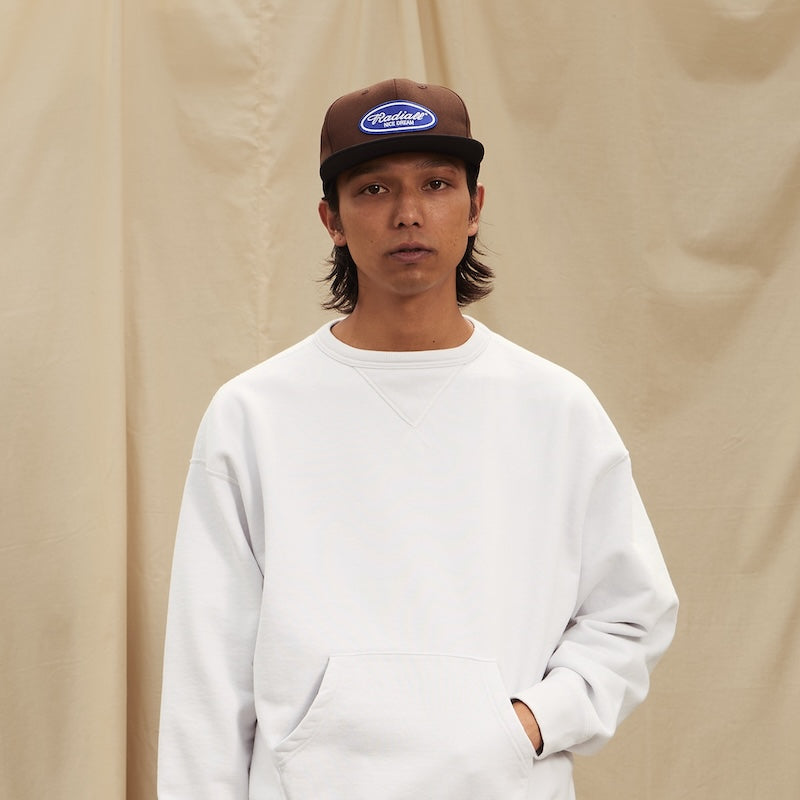 RADIALL キャップ WHEEL UNITE BASEBALL CAP ブラウン/ブラック 着用画像