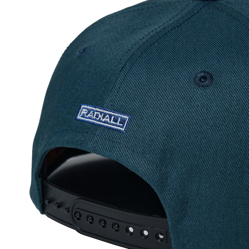 RADIALL キャップ WHEEL UNITE BASEBALL CAP グリーン/ブラック 商品画像 背面 クローズアップ