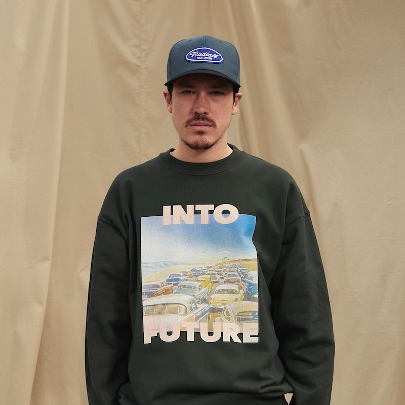 RADIALL キャップ WHEEL UNITE BASEBALL CAP グリーン/ブラック 着用画像