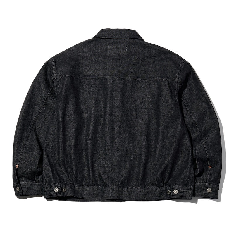 RADIALL ジャケット CLASSIC 350 TOP TRUCKER JACKET ブラック 商品画像 背面
