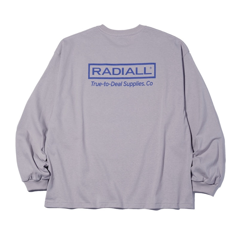 RADIALL L/STシャツ SUPPLY CREW NECK T-SHIRT L/S (Gray) 商品画像 背面