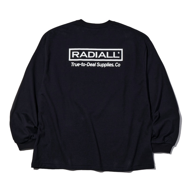 RADIALL L/STシャツ SUPPLY CREW NECK T-SHIRT L/S ブラック 商品画像 背面
