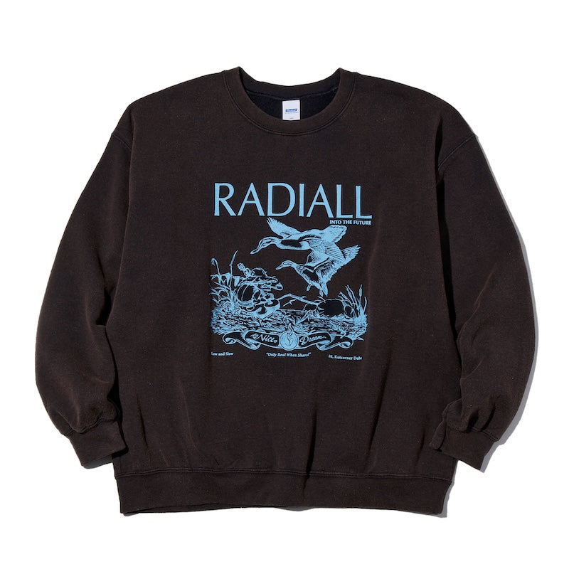 RADIALL クルースウェット DUCKS CREW NECK SWEATSHIRT ブラック 商品画像 正面