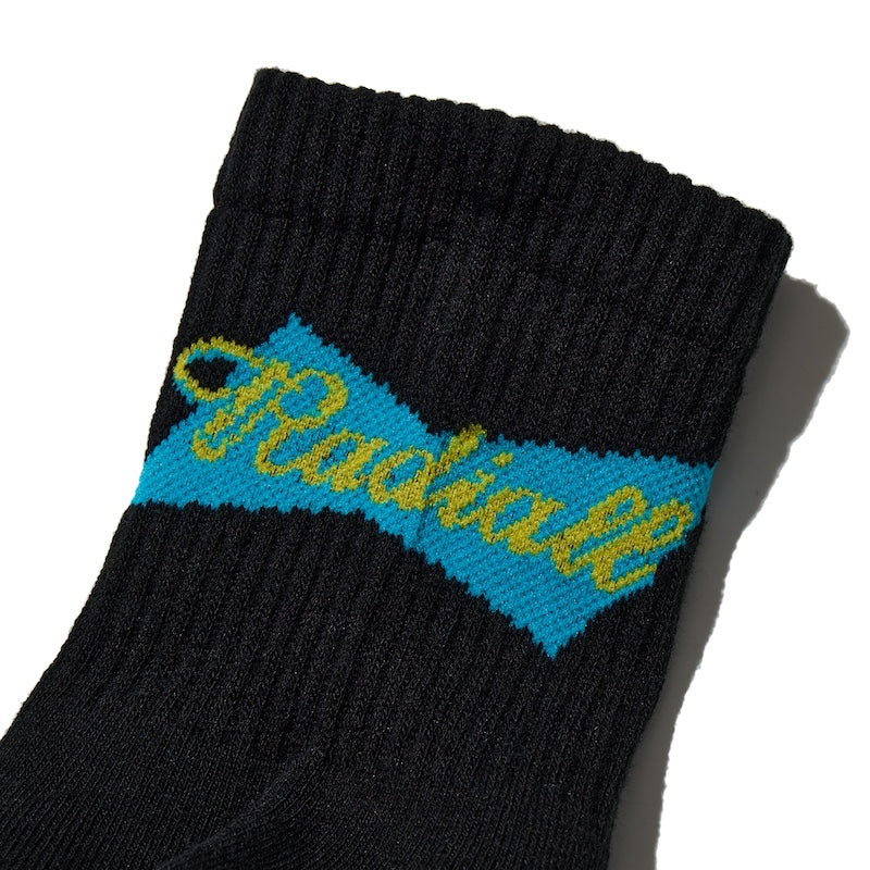 RADIALL ソックス RIBBONS 1PAC SOX SHORT / DRALON ブラック 商品画像 クローズアップ 1