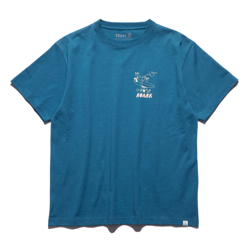 ROARK REVIVAL　Tシャツ　"ROADTRIP CLUB FINE TECH DRY TEE"　(Steel Blue)