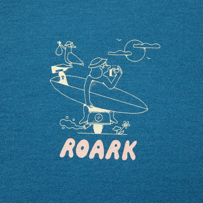 ROARK REVIVAL　Tシャツ　"ROADTRIP CLUB FINE TECH DRY TEE"　(Steel Blue)