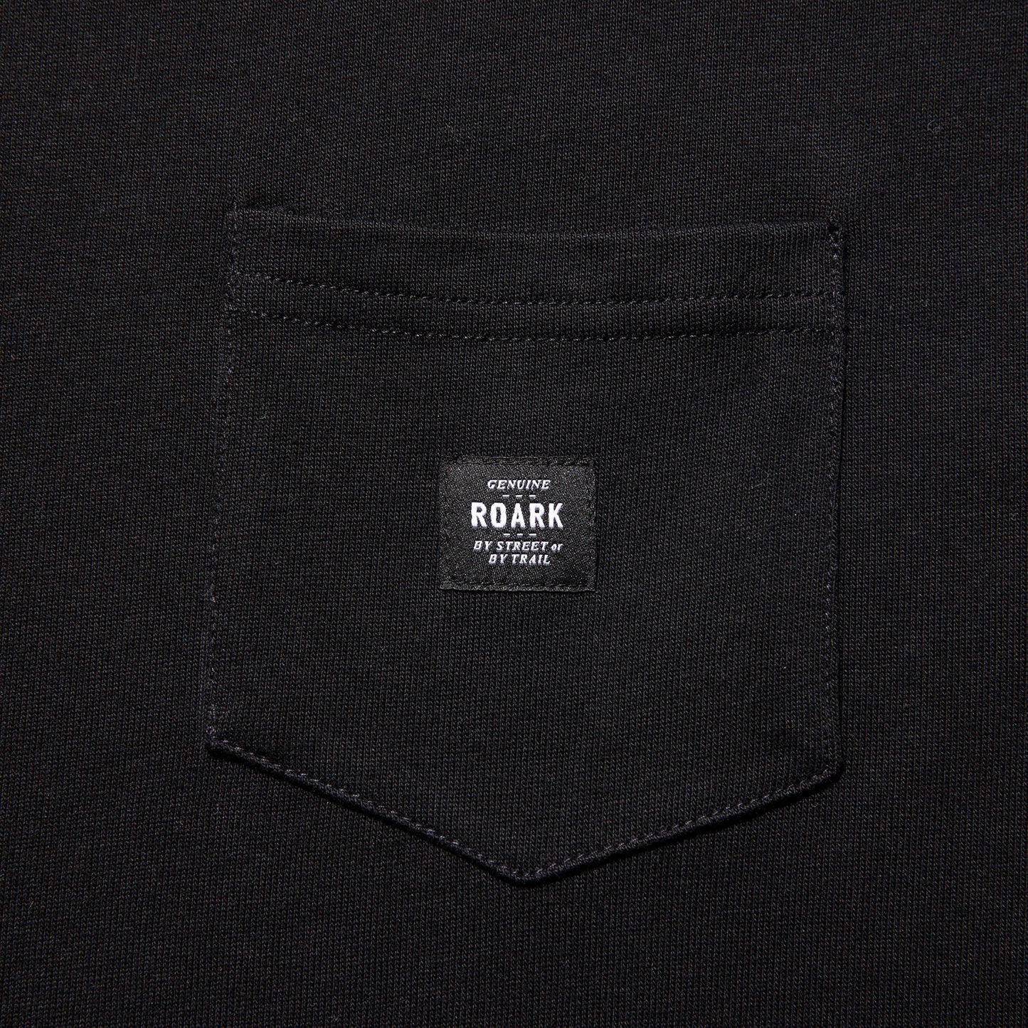 ROARK REVIVAL　Tシャツ　"LABEL POCKET 9.3oz H/W TEE"　(Black)