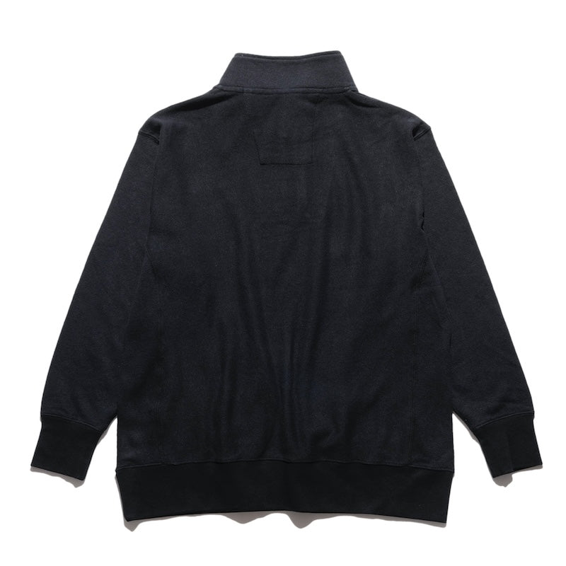 ROARK REVIVAL　ハーフジップスウェット　"H/W HEMPCOTTON H/Z SWEAT"　(Black)
