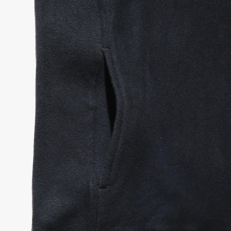 ROARK REVIVAL　ハーフジップスウェット　"H/W HEMPCOTTON H/Z SWEAT"　(Black)