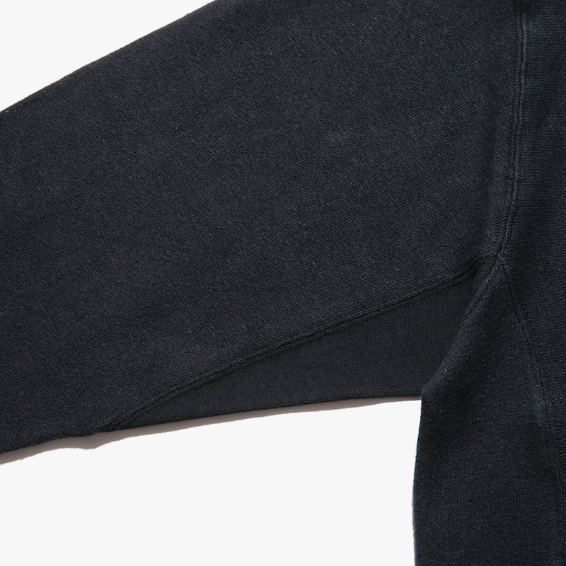 ROARK REVIVAL　ハーフジップスウェット　"H/W HEMPCOTTON H/Z SWEAT"　(Black)