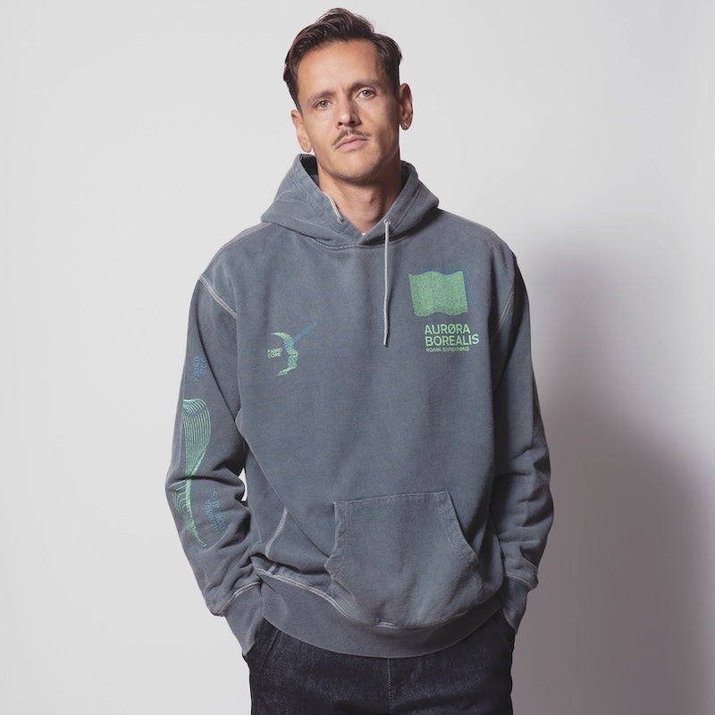 ROARK REVIVAL　パーカー　"AURORA P/O HOOD SWEAT"　(Desert Gray)