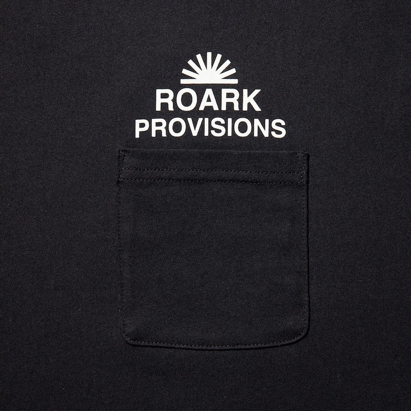 ROARK REVIVAL　L/STシャツ　"PROVISIONS L/S TEE"　(Black)