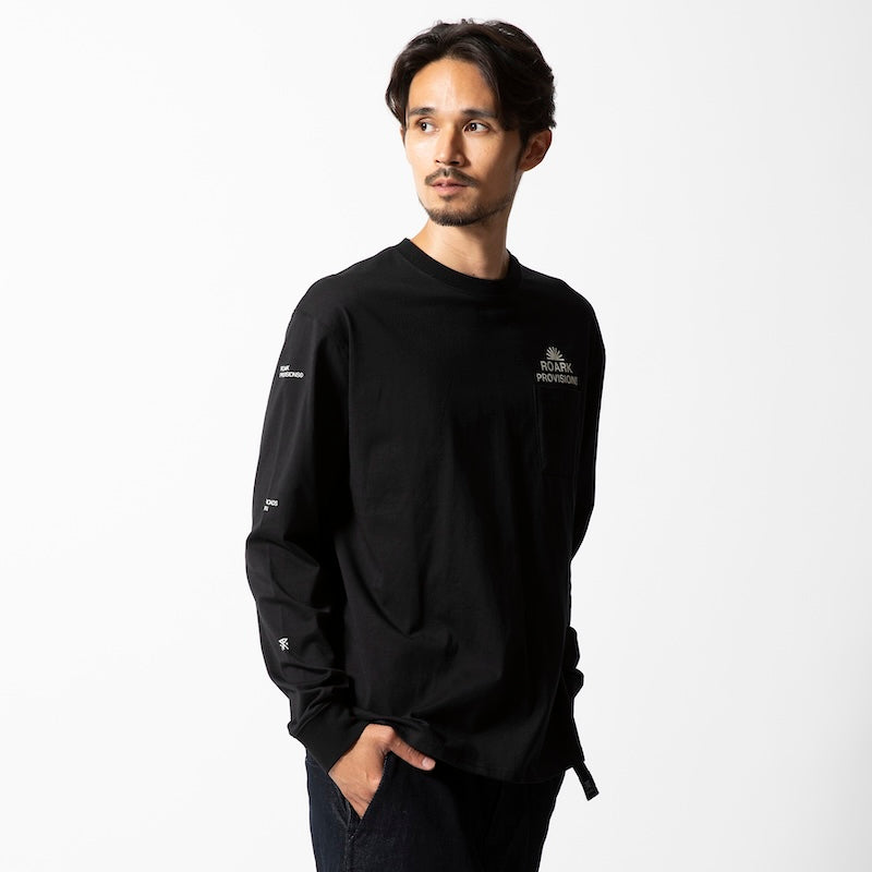 ROARK REVIVAL　L/STシャツ　"PROVISIONS L/S TEE"　(Black)