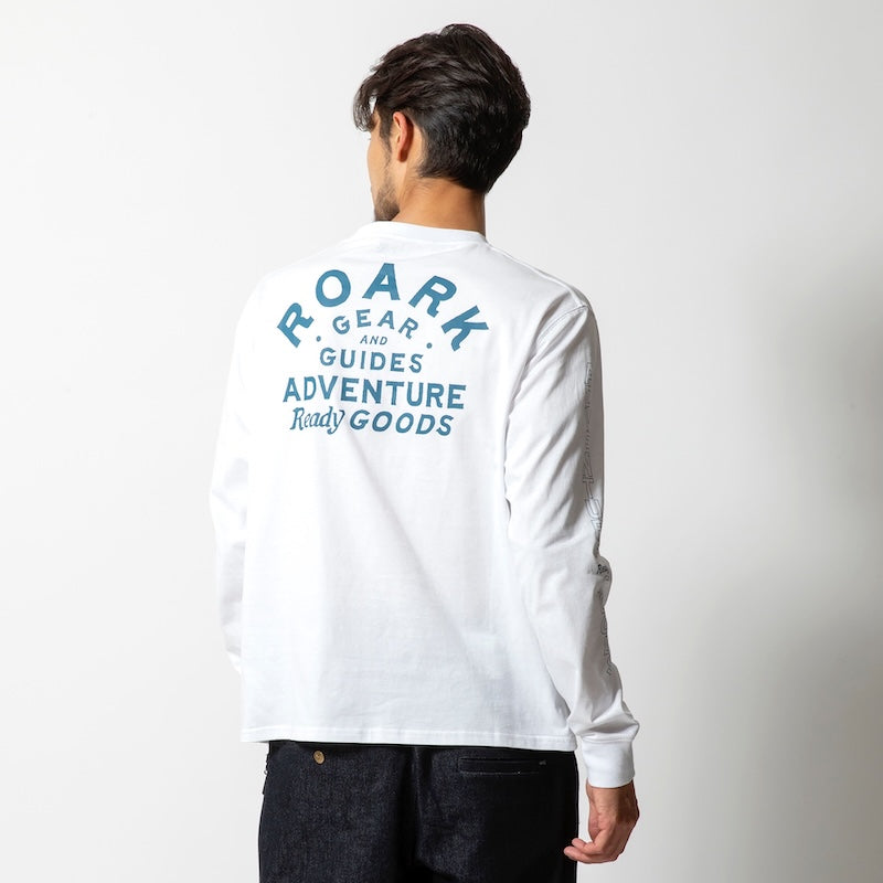 ROARK REVIVAL　L/STシャツ　"GEAR & GUIDES L/S TEE"　(White)