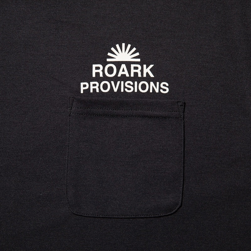 ROARK REVIVAL　Tシャツ　"PROVISIONS Dri-Release TEE"　(Black)
