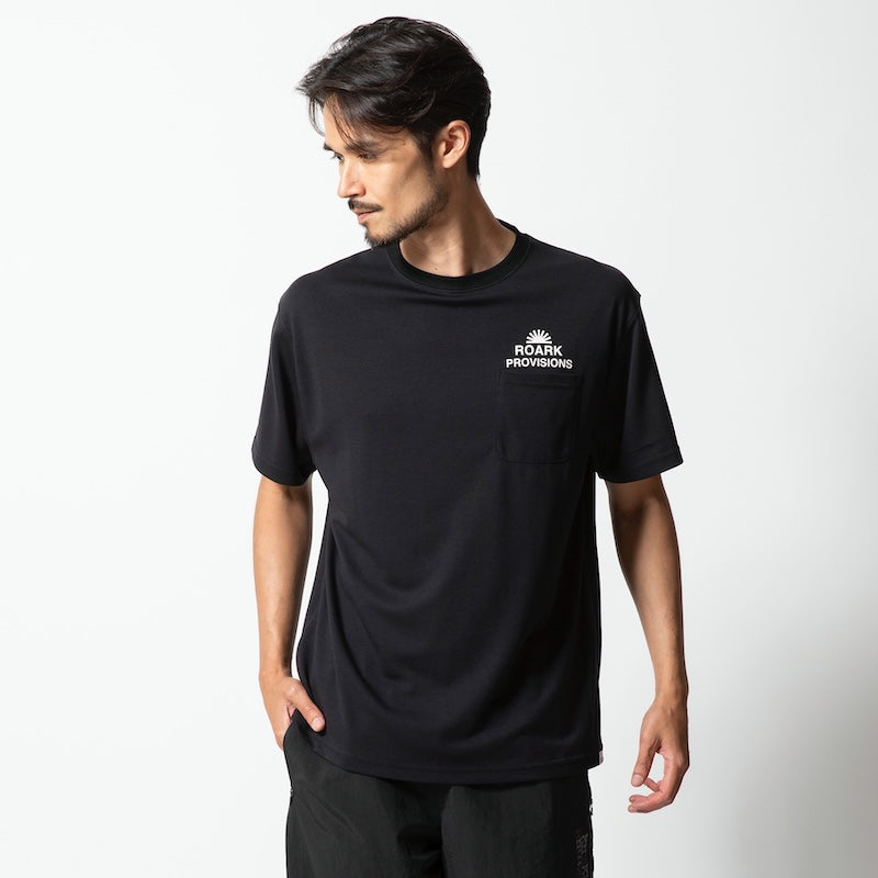 ROARK REVIVAL　Tシャツ　"PROVISIONS Dri-Release TEE"　(Black)