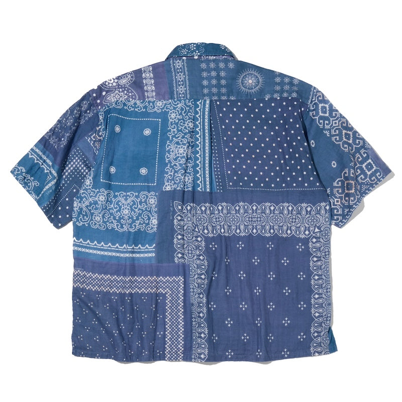 RADIALL　S/Sシャツ　"MUSCLE SHOALS REGULAR COLLARED SHIRT L/S"　(Smoke Navy)