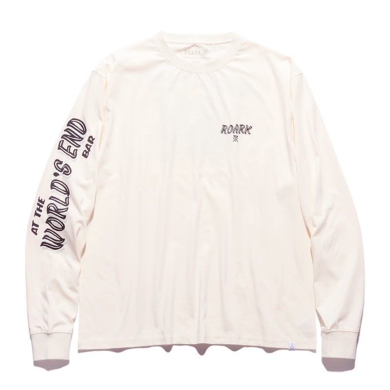 ROARK　L/STシャツ　"WORLDS END L/S TEE"　(Natural)