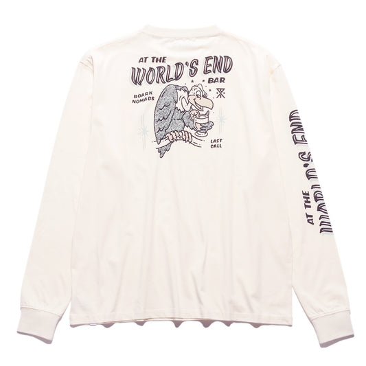 ROARK　L/STシャツ　"WORLDS END L/S TEE"　(Natural)