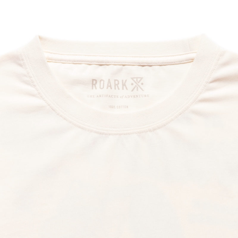 ROARK　L/STシャツ　"WORLDS END L/S TEE"　(Natural)