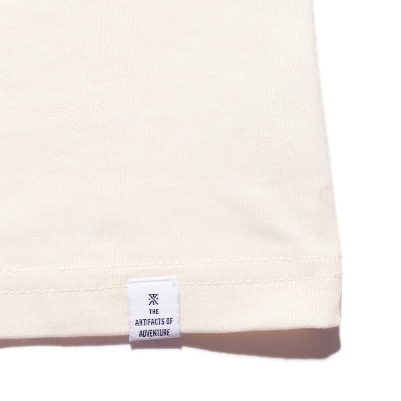 ROARK　L/STシャツ　"WORLDS END L/S TEE"　(Natural)