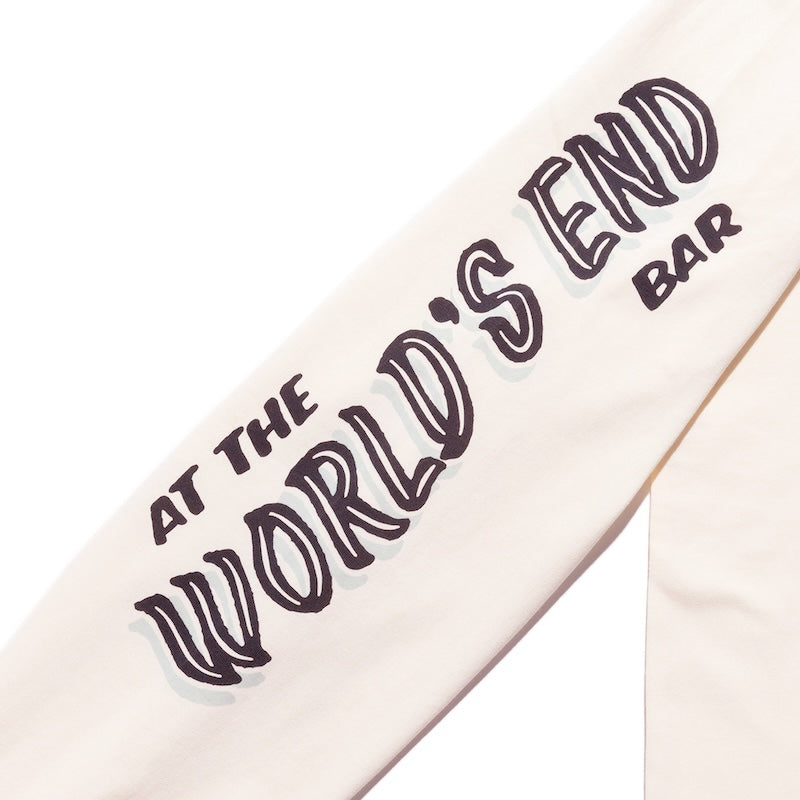 ROARK　L/STシャツ　"WORLDS END L/S TEE"　(Natural)