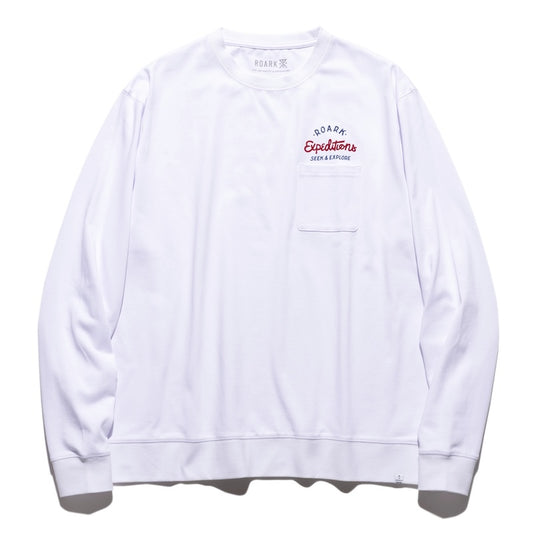 ROARK　L/STシャツ　"SIGN WRITER 9.3oz H/W L/S TEE"　(White)