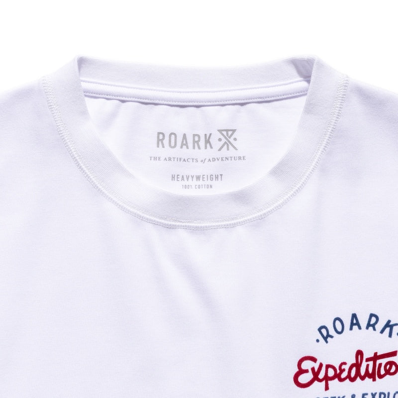 ROARK　L/STシャツ　"SIGN WRITER 9.3oz H/W L/S TEE"　(White)