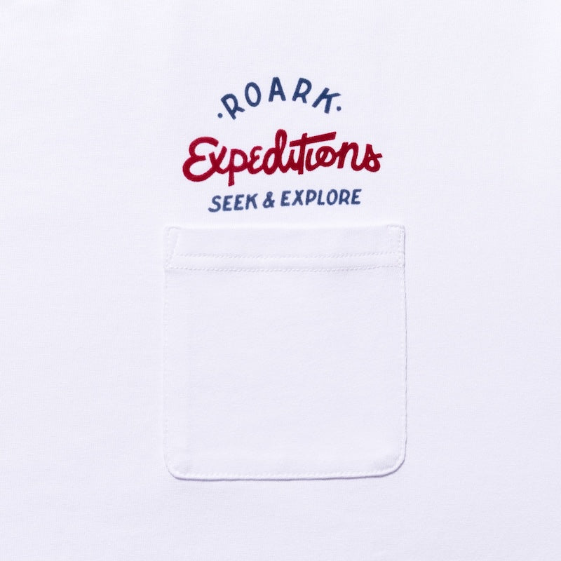 ROARK　L/STシャツ　"SIGN WRITER 9.3oz H/W L/S TEE"　(White)