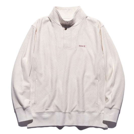 ROARK　ハーフジップスウェット　"H/W HEMPCOTTON H/Z SWEAT"　(White)