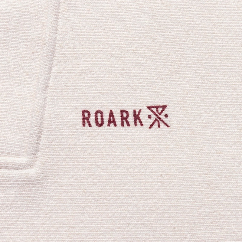ROARK　ハーフジップスウェット　"H/W HEMPCOTTON H/Z SWEAT"　(White)
