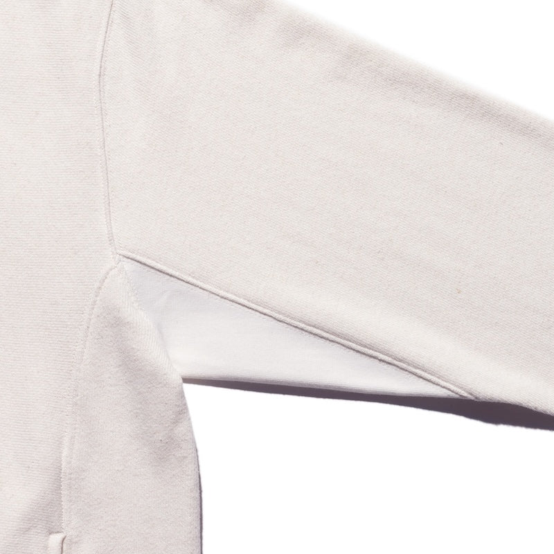 ROARK　ハーフジップスウェット　"H/W HEMPCOTTON H/Z SWEAT"　(White)