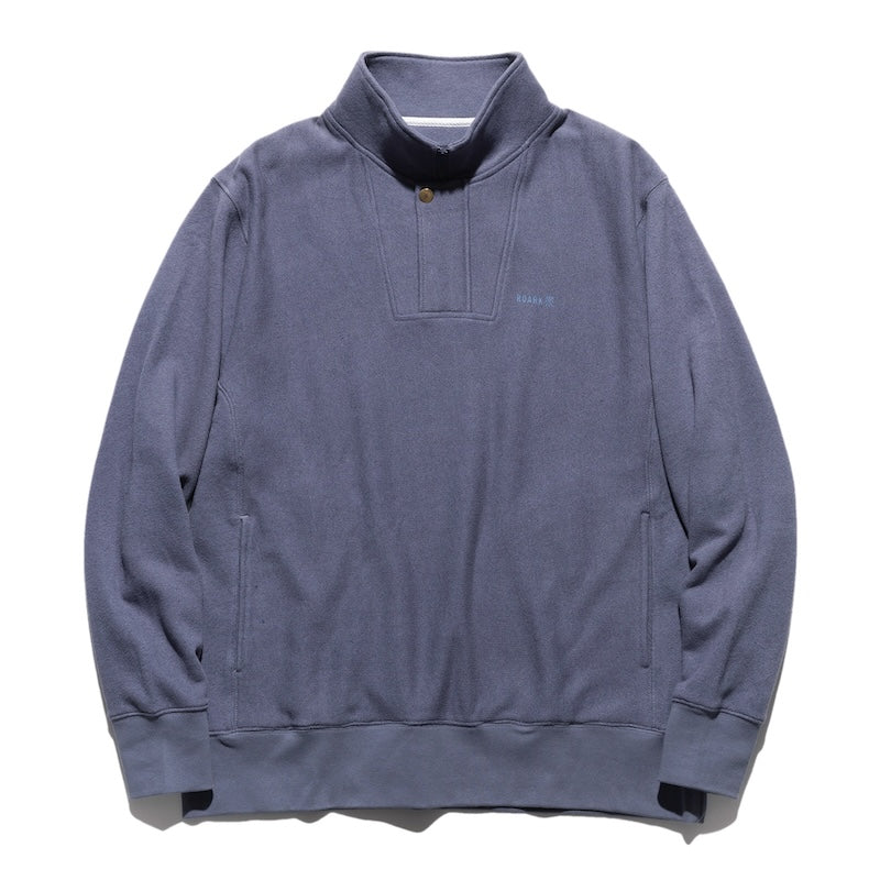 ROARK　ハーフジップスウェット　"H/W HEMPCOTTON H/Z SWEAT"　(Folkstone Blue)