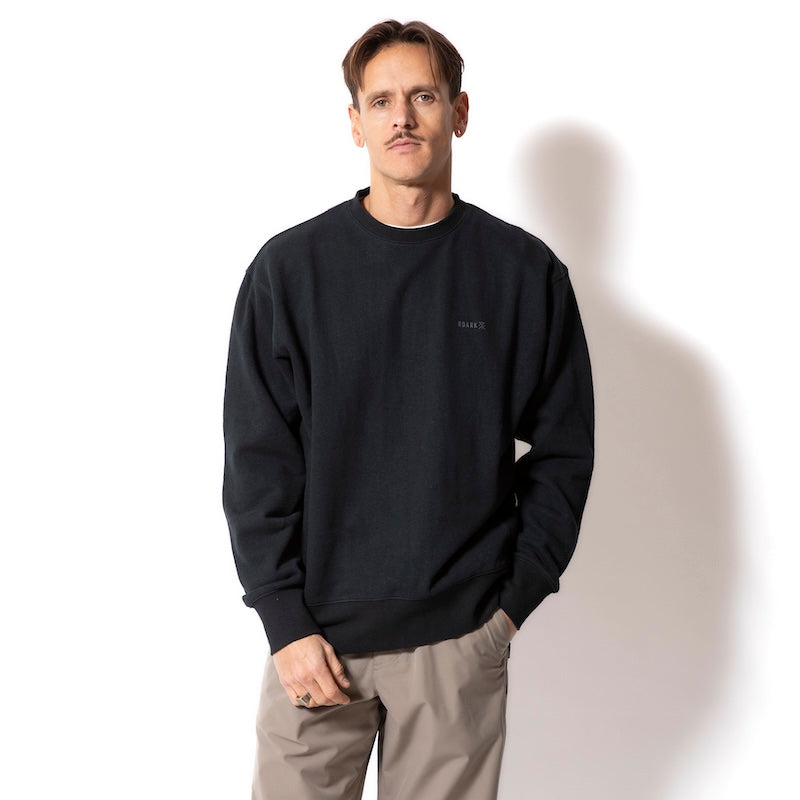 ROARK　クルースウェット　"H/W HEMPCOTTON CREW SWEAT"　(Black)