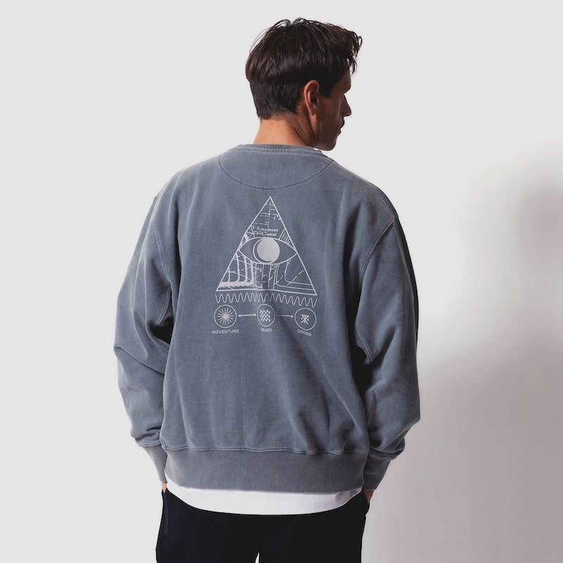 ROARK　クルースウェット　"3RD EYE CREW SWEAT"　(Desert Gray)
