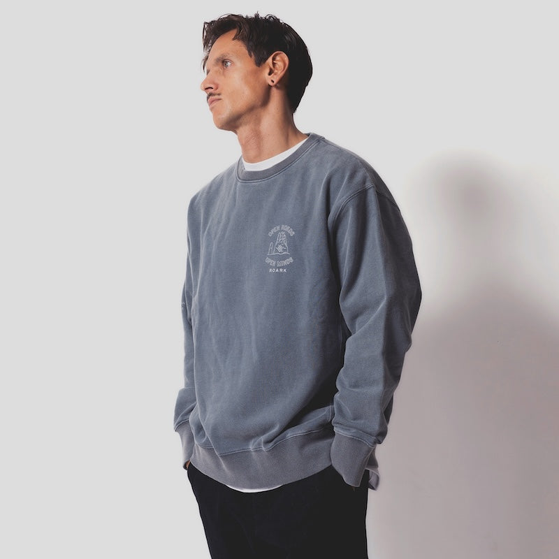 ROARK　クルースウェット　"3RD EYE CREW SWEAT"　(Desert Gray)