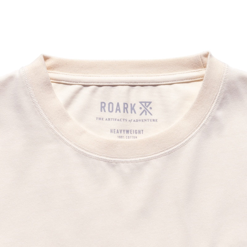 ROARK　L/STシャツ　"LABEL 9.3oz H/W L/S TEE"　(Natural)