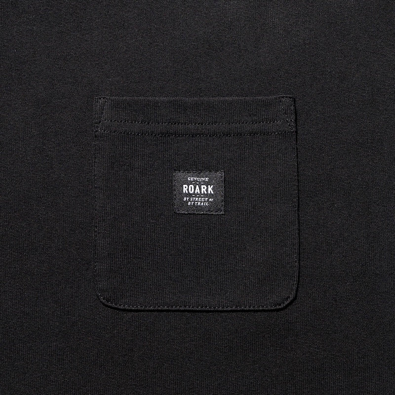 ROARK　L/STシャツ　"LABEL 9.3oz H/W L/S TEE"　(Black)