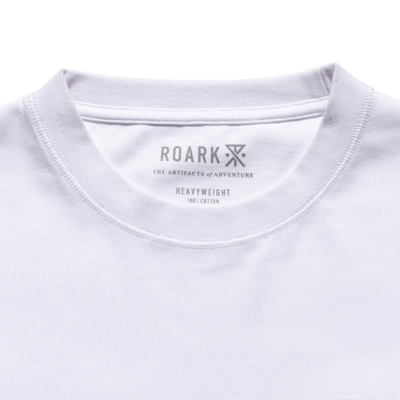 ROARK　L/STシャツ　"TOO FAST 9.3oz H/W L/S TEE"　(White)