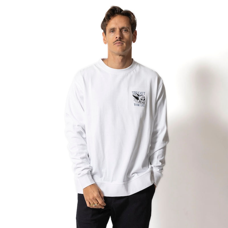 ROARK　L/STシャツ　"TOO FAST 9.3oz H/W L/S TEE"　(White)