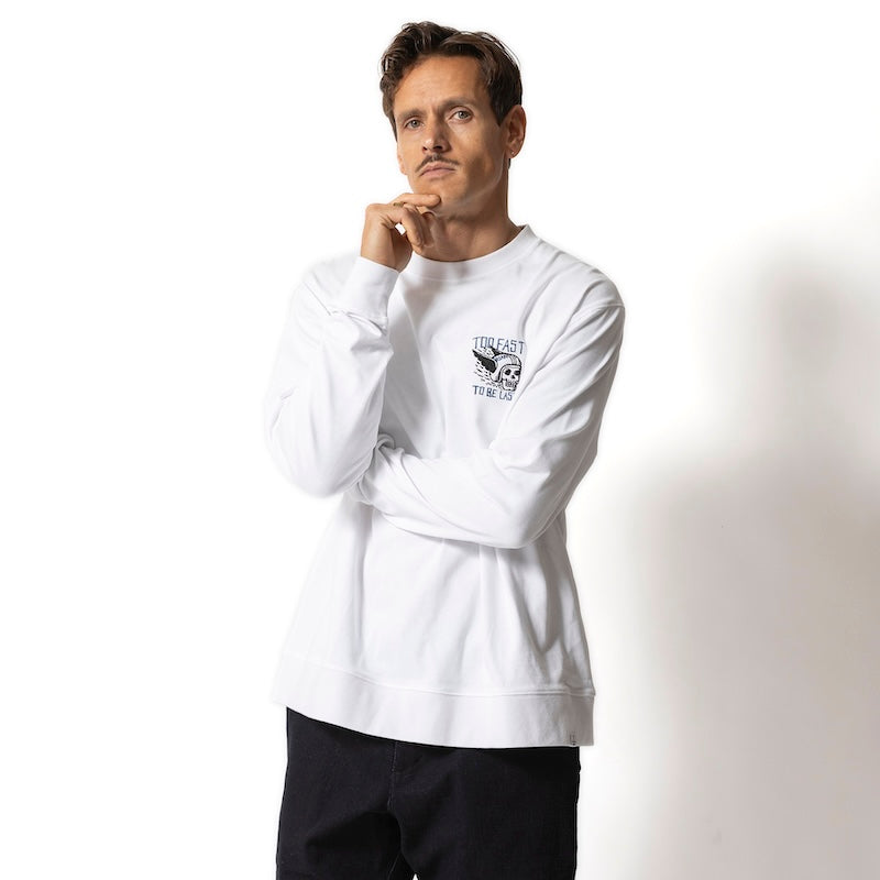 ROARK　L/STシャツ　"TOO FAST 9.3oz H/W L/S TEE"　(White)