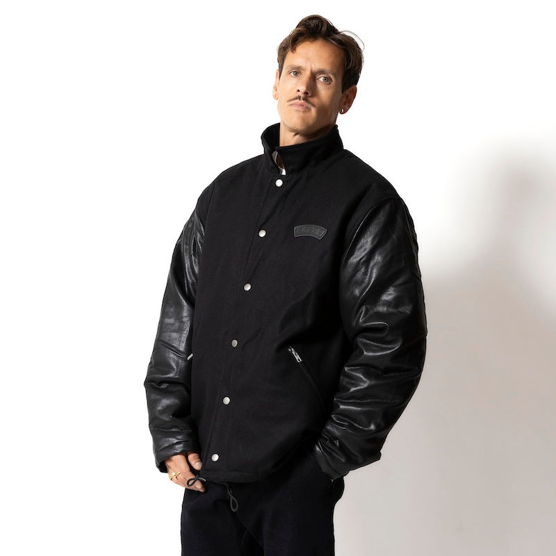 ROARK　ジャケット　"MELTON COACHES JACKET"　(Black)