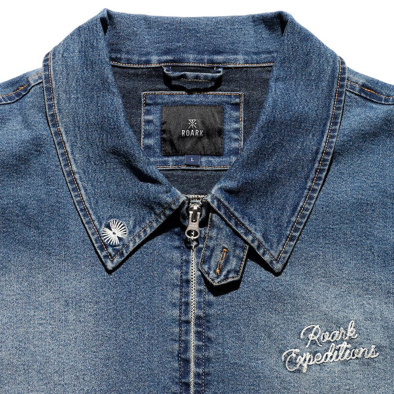 ROARK ジャケット CONVOY JACKET インディゴ ストーンウォッシュ 商品画像 襟