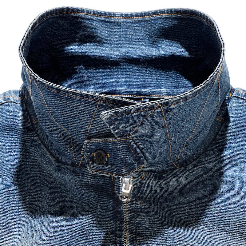 ROARK ジャケット CONVOY JACKET インディゴ ストーンウォッシュ 商品画像 首元